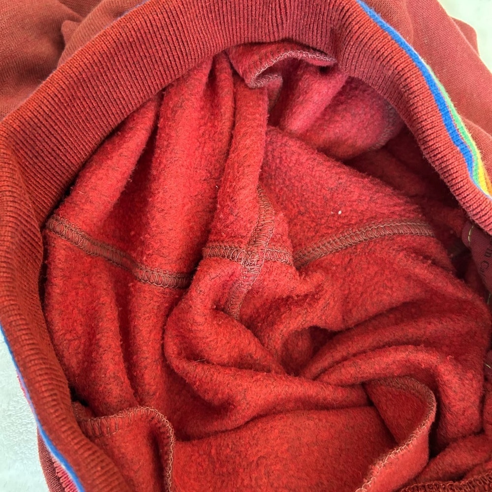 Aviator Nation Rainbow Rib Pocket Sweatpants - Claret - Picture 6 of 8
